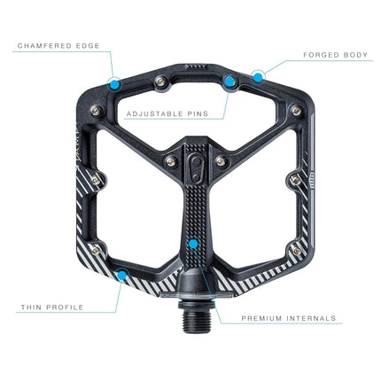 Crankbrothers Stamp-7 Pedals - Large, Danny Mac Model, Black