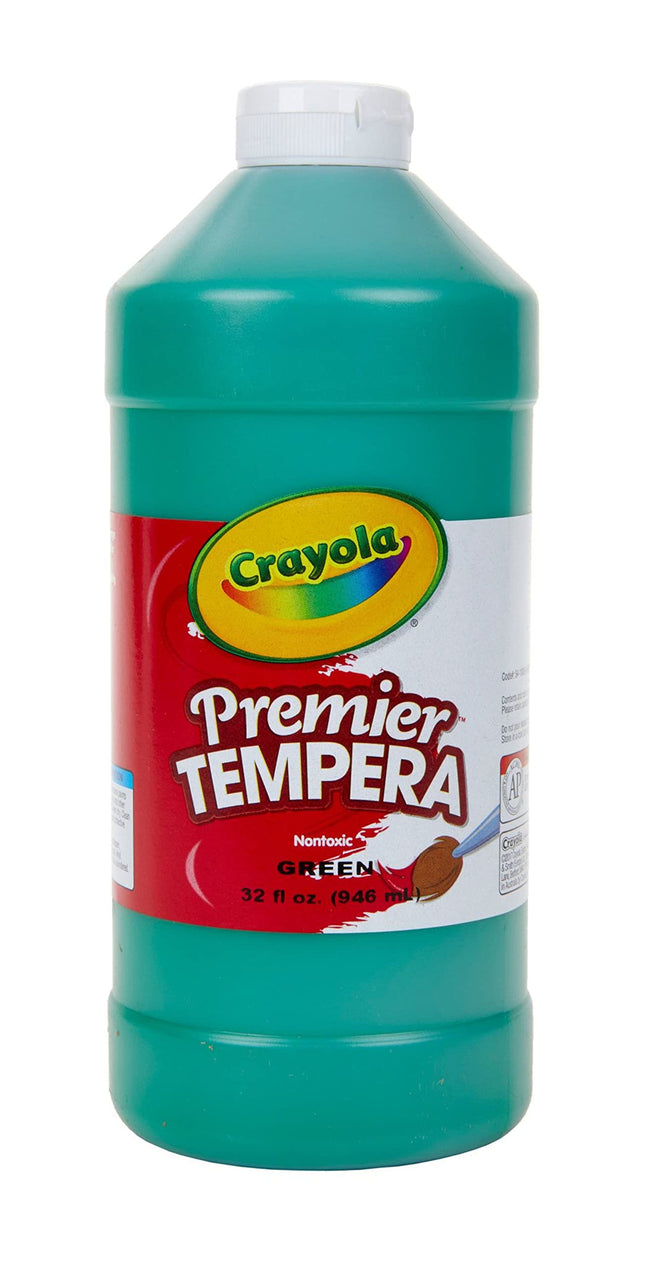 Crayola. 541232044 Premier Tempera Paint, Green, 3