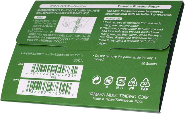 Yamaha YAC-1094P Papel en Polvo para instrumentos musicales de viento y viento de madera