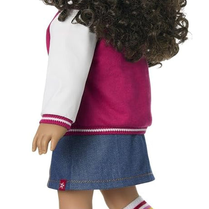American Girl, Truly Me 18-inch Doll #132 with Hazel Eyes, Curly Dark-Brown Hair, Tan Skin, for Ages 6+