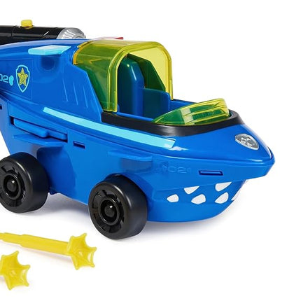 PAW Patrol, Aqua Pups Basic Vehicle Toy Car in Shark Design with Chase Puppy Figure, Toy Suitable for Children from 3 Years