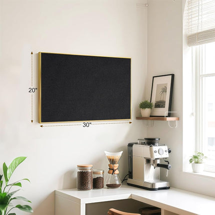 Linen Bulletin Board, 30"x20" Decorative Fabric Pin Board Vision Board