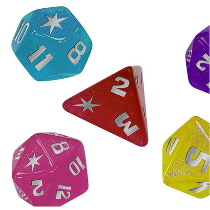 Renegade Game Studios | My Little Pony RPG Dice Set | RPG Accessory for Tabletop Roleplaying and Dice Rolling | 8-Piece Thematic Dice with Custom Icons | 1+ Players