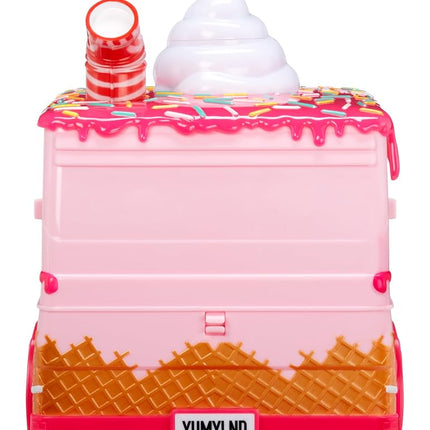 Yummiland Lipgloss Truck - Kids Lip Gloss, Includes 2 Num Noms, 2 Lip Gloss Making Kits with Chocolate and Birthday Cake Flavours, Suitable for Kids Ages 4 and Up