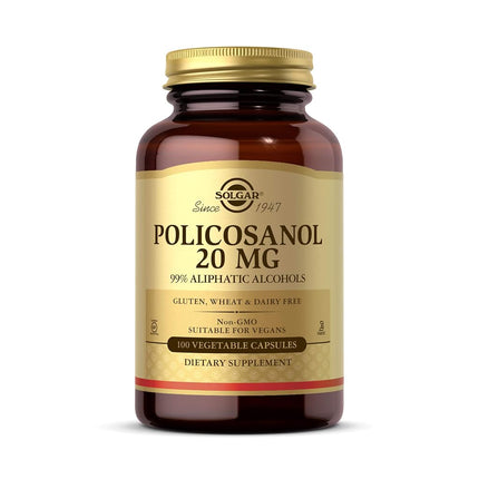 Solgar - Policosanol 20 mg Vegetable Capsules 100 