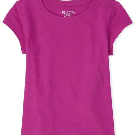 Camiseta de capa básica de manga corta para niña de The Children's Place