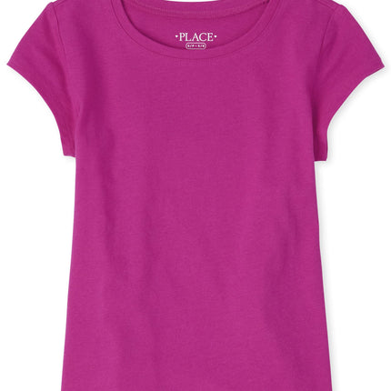 The Children's Place Girls' Short Sleeve Basic Lay