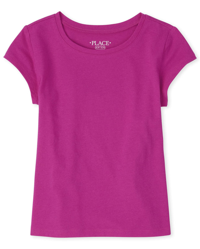The Children's Place Girls' Short Sleeve Basic Lay
