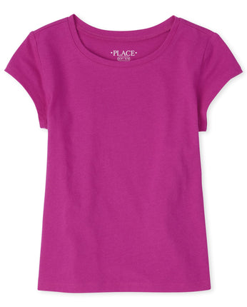 The Children's Place Girls' Short Sleeve Basic Lay