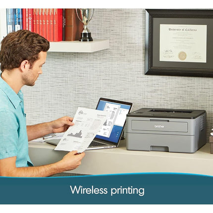 Brother Compact Monochrome Laser Printer, HL-L2350DW, Wireless Printing, Duplex Two-Sided Printing, Amazon Dash Replenishment Enabled