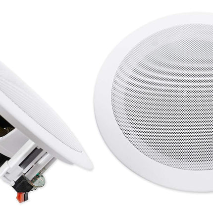 Pair Rockville HC655 6.5" 500 Watt in-Ceiling Home Theater Speakers 8 Ohm