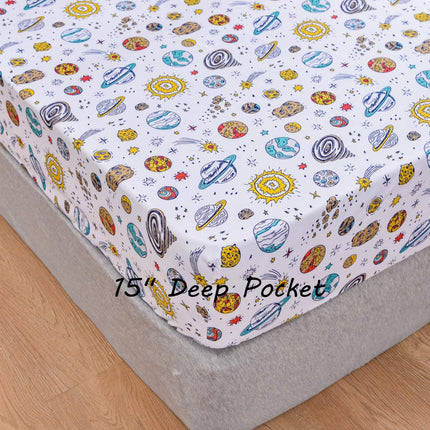 JSD Space Theme Galaxy Kids Twin Sheet Set 3 Piece