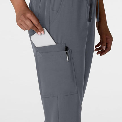 WonderWink Women's Jogger Utility Scrub Pant, Pewter, X-Large