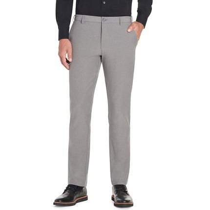 Van Heusen Men's Slim Fit Flex Flat Front Pant, Smoked Grey, 30W x 34L
