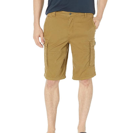 Short plat devant Buffalo David Bitton pour homme, couleur Tannin, taille 33 Regular