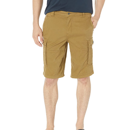 Buffalo David Bitton Men's Flat Front Short, Tanni