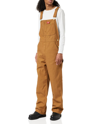 Dickies Men's Big Bib Overall, Brown Duck, 46x30