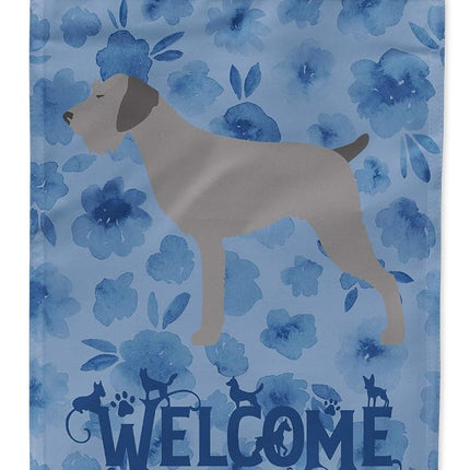 Caroline's Treasures CK6138GF German Wirehaired Pointer Welcome Flag Garden Size, Small, Multicolor