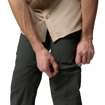 Columbia Men Silver Ridge Convertible Pants - Gravel, Size 38/30