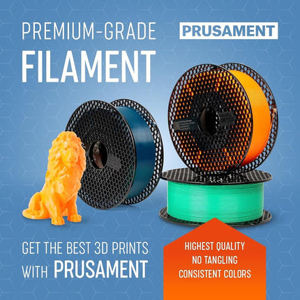Prusament Jet Black, PLA Filament 1.75mm 1kg Spool (2.2 lbs), Diameter Tolerance +/- 0.02mm