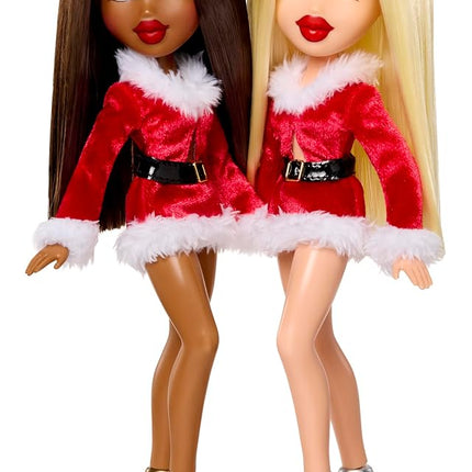 Bratz Very Merry Cloe - Fashion Doll With Real Fashion and Accessories, Special Christmas Theme, Holiday Packaging, Cute Toys for Girls, Red