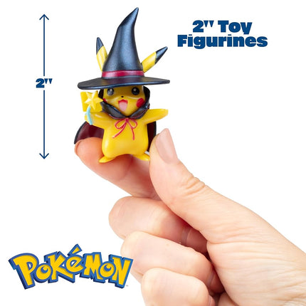 Pokémon 2024 Halloween Countdown Advent Calendar for Kids, 16 Gift Playset - 13 Days of Reveal with 11 Toy Character Figures & 5 Accessories - Pikachu, Eevee, Meowth & More - 4.5" Deluxe Action