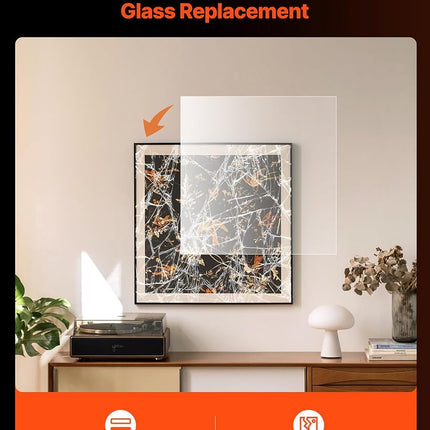 VEVOR PET/Plexiglass Sheets, 5-Pack Plastic Sheet, 610 x 914 mm 1 mm Thick Transparent Clear Flexible Plastic Panels for Craft, Replacement Picture Frame Glass, DIY Display Project, Easy to Cut