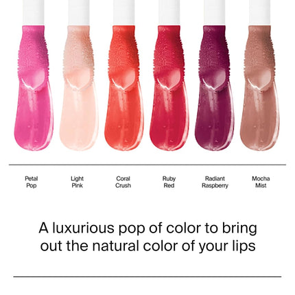 Neutrogena Hydro Boost Tinted Lip Oil with Hyaluronic Acid, Hydrating and Nourishing Lip Oil for Fuller Looking Lips, Radiant Raspberry, .2 fl. Oz