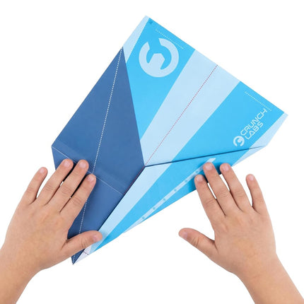 CrunchLabs by Mark Rober, Turbo Trick Paper Airplane, Fold, Launch, Fly