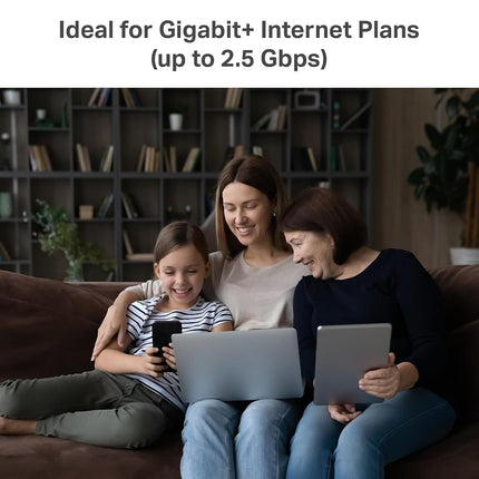 TP-Link Deco X55 Pro AX3000 Whole Home Wi-Fi 6 Mesh System - Coverage up to 6500 Sq.Ft & up to 150 Devices, 2x2.5G WAN/LAN Ports, 4 Streams, Wired Ethernet Backhaul, Ideal for 1Gig+ Internet, 3-Pack