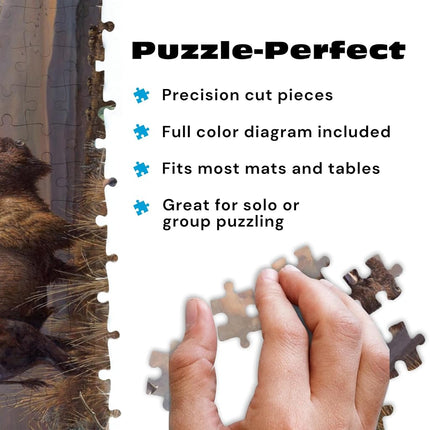 Buffalo Games - Hautman Brothers - Majestic Bison - 1000 Piece Jigsaw Puzzle for Adults Challenging Puzzle Perfect for Game Nights - Finished Puzzle Size is 26.75 x 19.75