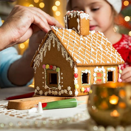 Fox Run Gingerbread House Cookie Cutter Set and Icing Bake Set, 19 Piece