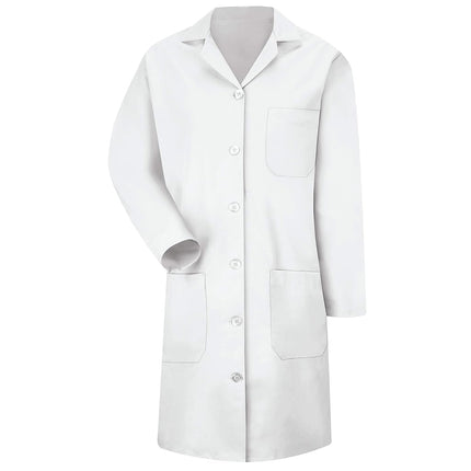 Red Kap Women's Lab Coat, White, XXXXL