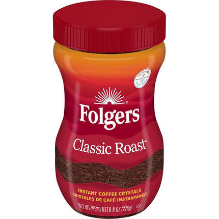 Folgers Classic Roast Instant Coffee, 237 ml