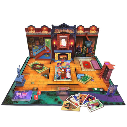 Winning Moves 13 Dead End Drive Games USA, Le jeu de déduction de suspicion, de mystère et de mauvais coups, pour 2 à 4 joueurs, à partir de 8 ans