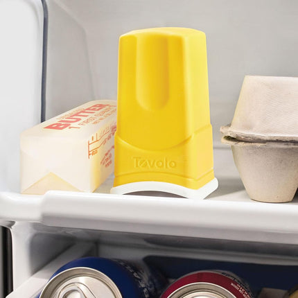 Tovolo Sleeve-Silicone Gadget for Kitchen Cooking, Serving, Grilling, BBQ, & Smoker/Mess-Free Butter Dispenser, (Yellow/White)