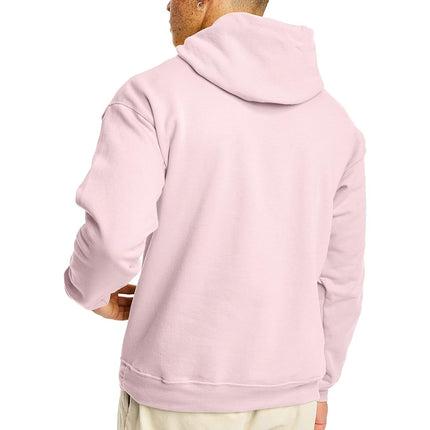 Hanes Men's P170 Hoody, Pale Pink, L
