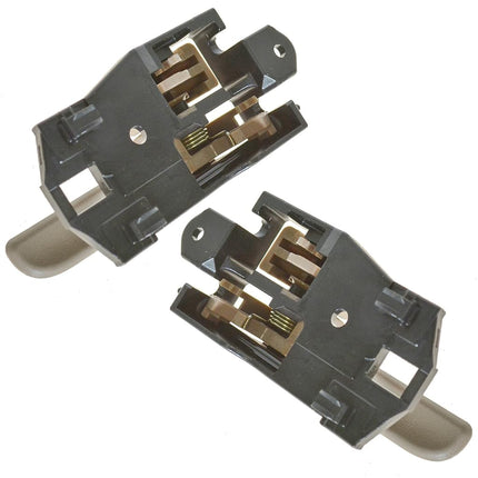 TRQ Tan Inner Inside Interior Door Handle Front LH & RH Pair Set
