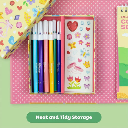 Tiger Tribe Ballet Colouring Set & Drawing Set