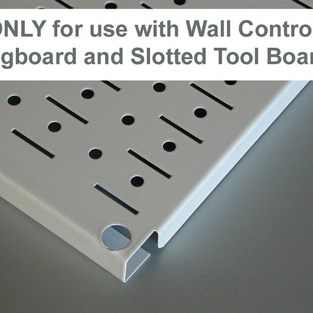 Wall Control ASM-SD-008 BU Pegboard Screwdriver Holder Bracket Slotted Metal Pegboard Accessory for Wall Control Pegboard Only, Blue