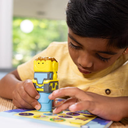 Melissa & Doug Sticker WOW Stamper & Activity Pad − Bulldozer | Book & Travel Toys for Children | Age 3+