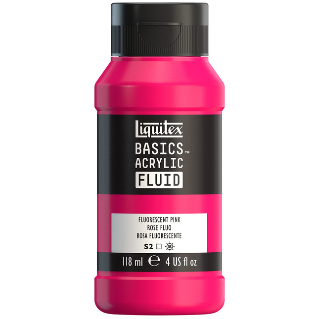 Liquitex Basics Fluid Acrylic Paint Set, Fluoresce