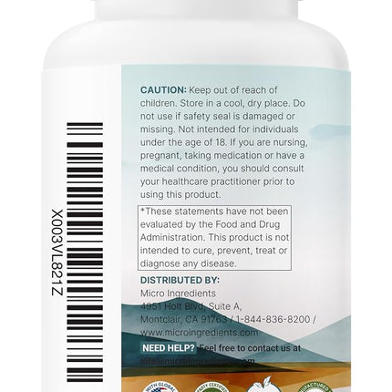 Magnesium Glycinate 500mg Per Serving, 240 Capsules | Potent Elemental Form, 100% Chelated, High Absorption | Healthy Muscle, Bones, & Mood Support Supplement | Non-GMO