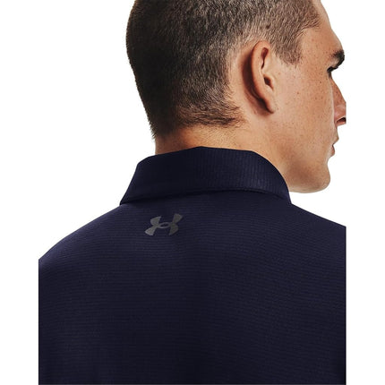 Polo Under Armour Tech para hombre - Azul marino/Grafito/Grafito (410), XS