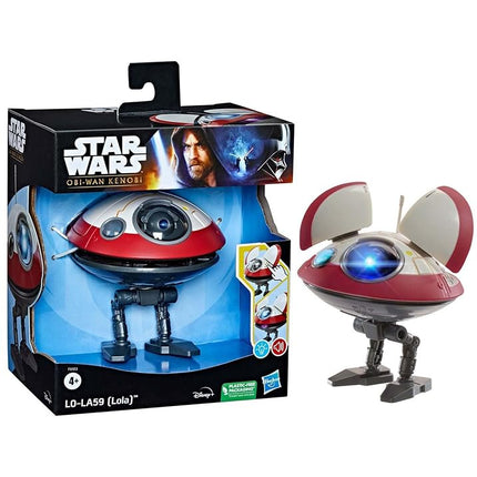 Star Wars Hasbro L0-LA59 (Lola) Interactive Electronic Figure, Obi-Wan Kenobi Series-Inspired Droid Toy for Children Aged 4 and Up
