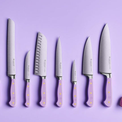 Wüsthof Classic Colour Purple Yam Chef’s Knife 20 cm – Precision-Forged German Steel Kitchen Knife, Full Tang with Triple-Riveted Handle, Razor-Sharp PEtec Edge, Stylish Design for Everyday Cooking