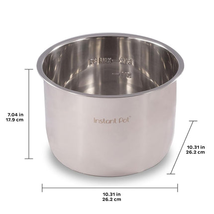 Instant Pot Genuine Stainess Steel Inner Cooking Pot, 7.6L, Stainless Steel