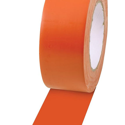 Champion Sports Vinyl Tape, 2” Wide x 60 Yards Long, Orange - Durable Floor Marking Tape - Schools, Gyms, Restaurants