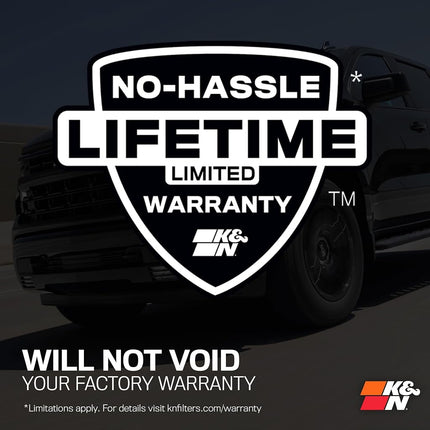 K&N 57-9031 Washable and Reusable Car Performance Intake Kit, Red