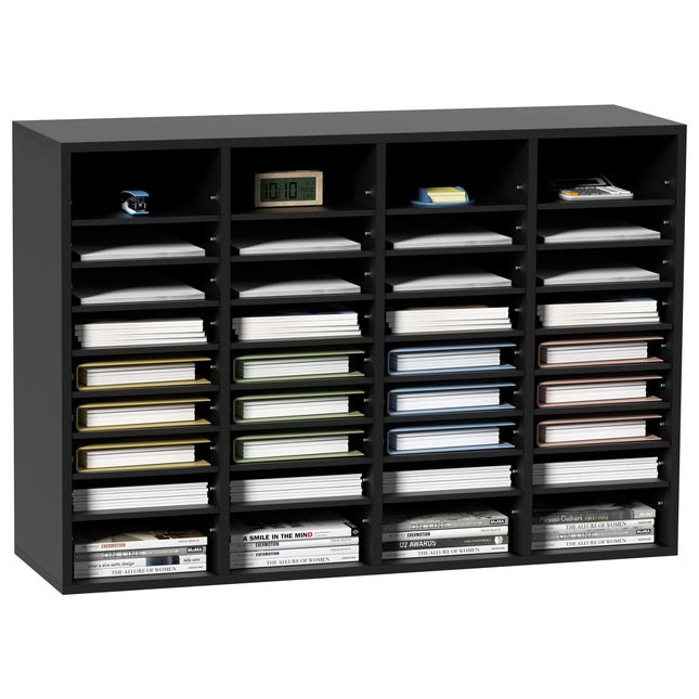VEVOR Wood Literature Organizer, 36 Compartments, 